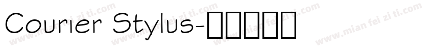 Courier Stylus字体转换